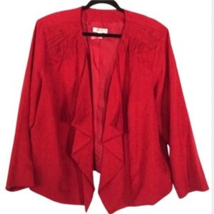 Dress Barn suede blazer Size 18/20